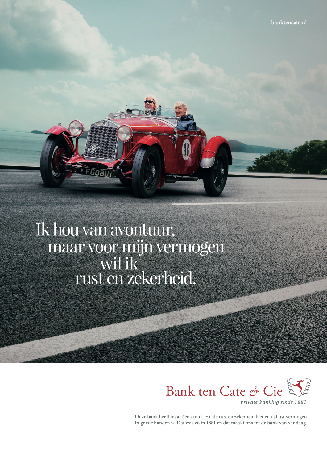 Corporate campagne Bank ten Cate & Cie door communicatiebureau Buro Jung Haarlem